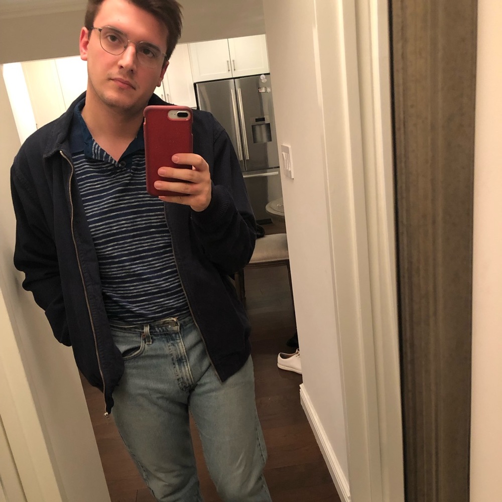 Thinly Striped Lucky Brand Polo